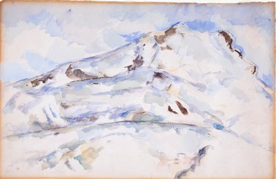 モン サント ヴィクトワール (サント ヴィクトワール山) 作： Paul Cézanne