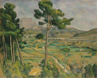 モンサントヴィクトワールとアークリバーバレーの高架橋、1882〜85年。 作： Paul Cézanne