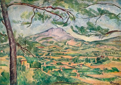 ラージパインのあるモンサントヴィクトワール、c1887。 作： Paul Cézanne