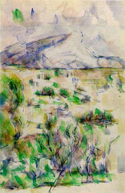 レレーヴのモンサンヴィクトワール、1902年6月（紙と鉛筆） 作： Paul Cézanne