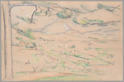 モンターニュ・サン・ヴィクトワール（アーク渓谷） 作： Paul Cézanne