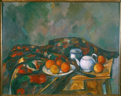 ティーポットのある静物 作： Paul Cézanne