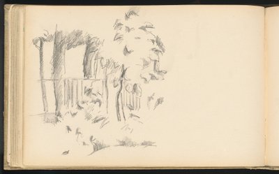 Jas de Bouffanのプールの近く 作： Paul Cézanne