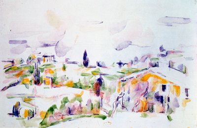 プロヴァンスの通過、c1900-1906 作： Paul Cézanne