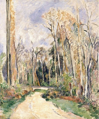 森の入り口の小道、1879年頃 作： Paul Cézanne