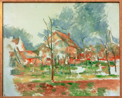 冬の風景-ジヴェルニー 作： Paul Cézanne