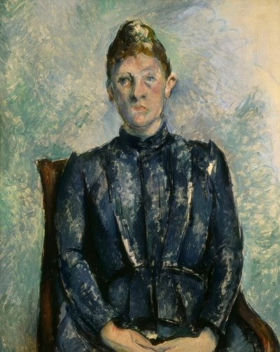 セザンヌ夫人の肖像 作： Paul Cézanne