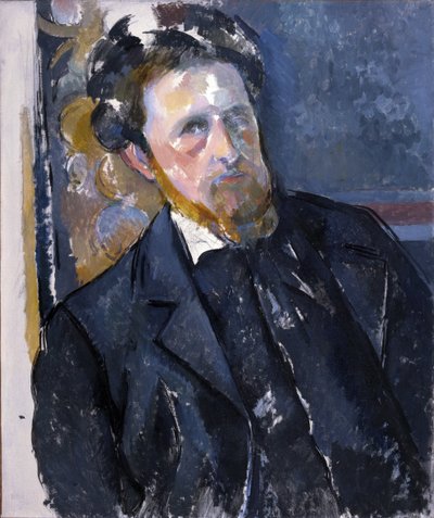 ヨアヒム・ガスケ（1873-1921）の肖像 - ポール・セザンヌ（1839-1906）。キャンバスに油彩、1896年頃プラハ、ナショナル・ギャラリー 作： Paul Cézanne
