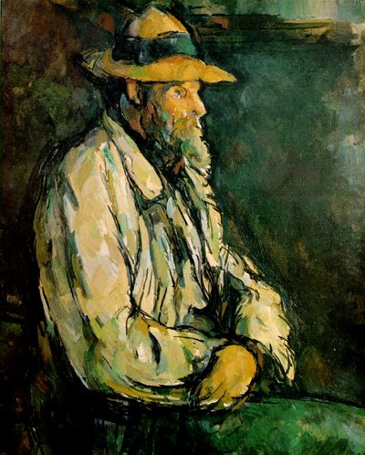座っているヴァリエの肖像 作： Paul Cézanne