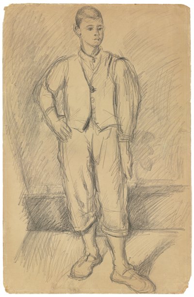 アーティストの息子の肖像画、アーティストの息子の肖像画、c.1875-1885 作： Paul Cézanne