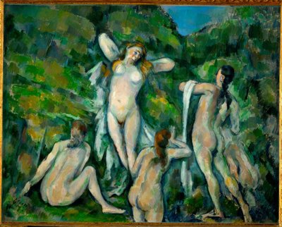 入浴者4人 作： Paul Cézanne