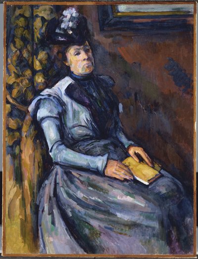 ブルーの着席女性 作： Paul Cézanne