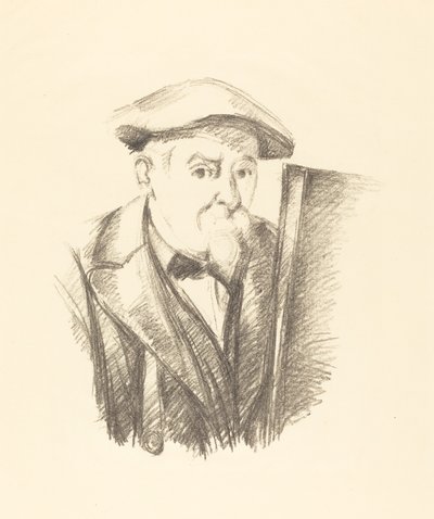 自画像 作： Paul Cézanne