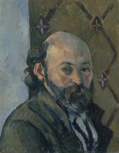 自画像、c。 1880 作： Paul Cézanne