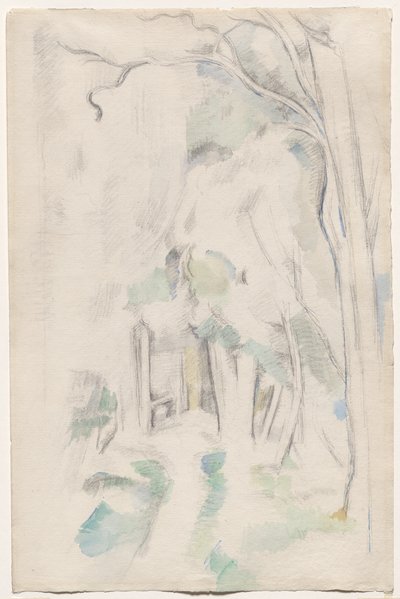 森の中の小道 作： Paul Cézanne
