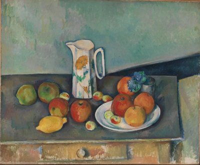 静物画、1890年頃（油彩・キャンバス 作： Paul Cézanne
