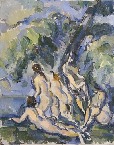 Les Grandes Baigneusesのための研究、c.1902-06 作： Paul Cézanne
