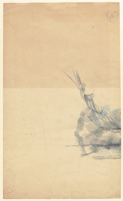 石の研究 [裏面] 作： Paul Cézanne