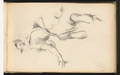 ルーベンスの「二人の王女の交換」における寓話的人物フランスの研究 作： Paul Cézanne