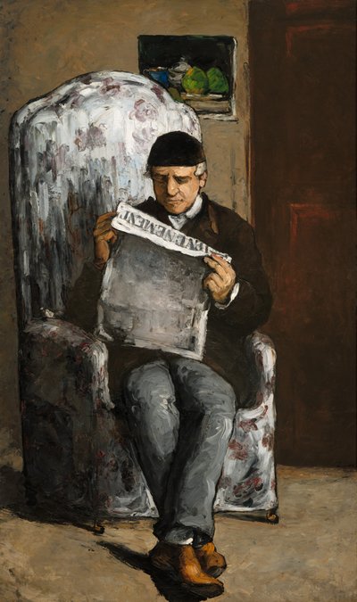 「レヴェネマン」を読む芸術家の父 作： Paul Cézanne