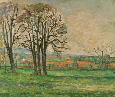 ジャドブファンの裸の木、1885-1886 作： Paul Cézanne