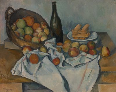 りんごのバスケット、c。 1893年。 作： Paul Cézanne