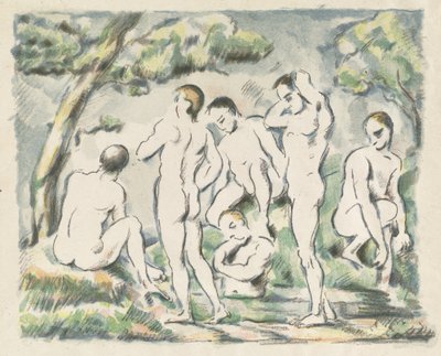 入浴者の小皿、1897年。 作： Paul Cézanne