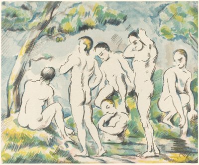 入浴者の小皿、1897年。 作： Paul Cézanne
