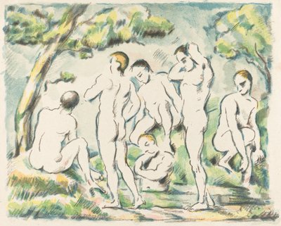 入浴者の小皿、1897年。 作： Paul Cézanne