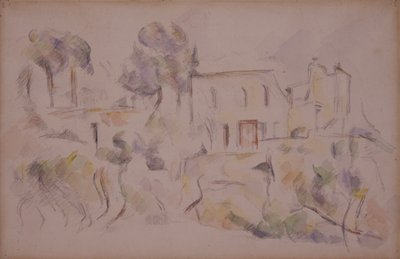 コーチ ハウス (シャトー ノワールの小屋) 作： Paul Cézanne