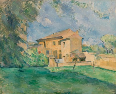 Jas de Bouffanの農場 作： Paul Cézanne