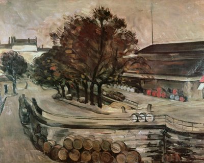 1872年にジュー通りから見たハレオヴァン 作： Paul Cézanne