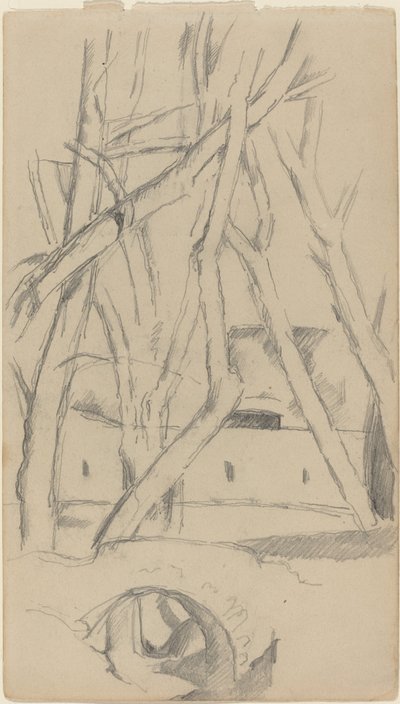 小さな橋 [直訳]、c。 1880年。 作： Paul Cézanne