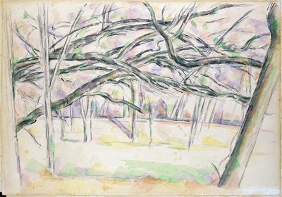 オーチャード、1895年頃 作： Paul Cézanne