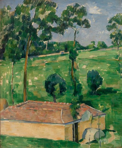 春の家、1879年頃（キャンバスに油彩） 作： Paul Cézanne
