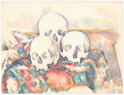 三つの頭蓋骨 作： Paul Cézanne