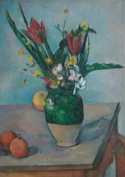 チューリップの花瓶 作： Paul Cézanne