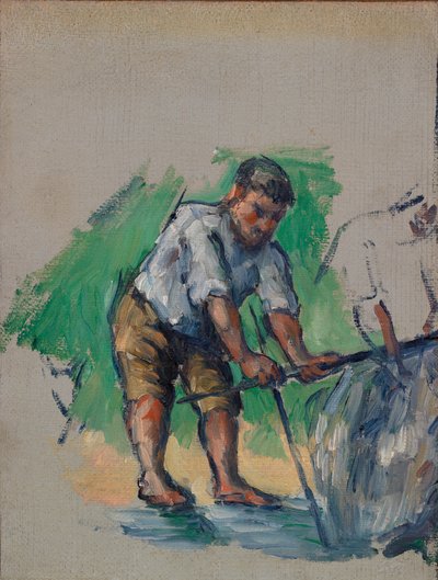 井戸掘り（ル・フォルール） 作： Paul Cézanne