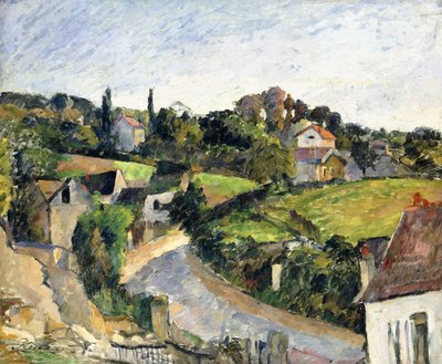 曲がりくねった道、1877年頃 作： Paul Cézanne