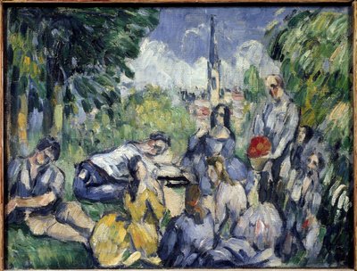 The breakfast on the grass - 油彩・キャンバス 作： Paul Cézanne