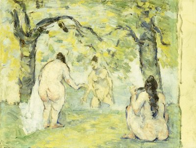 3人の海水浴客、1875-77 作： Paul Cézanne