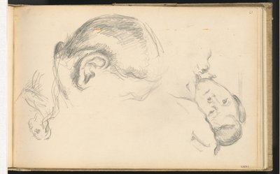 三つの頭、セザンヌ夫人の一人 作： Paul Cézanne