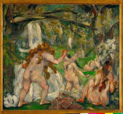 入浴者3名 作： Paul Cézanne