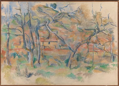 木と家、プロヴァンス 作： Paul Cézanne