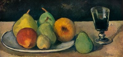 ガラスと梨、1879-80 作： Paul Cézanne