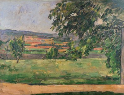 Jas de Bouffan、1875-76からの眺め 作： Paul Cézanne