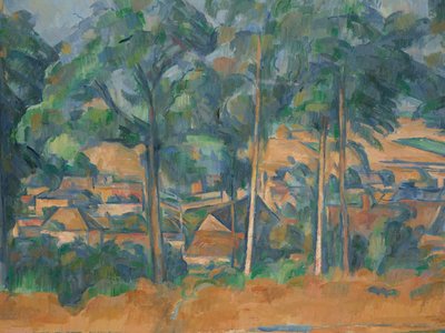 木の向こうの村（海兵隊） 1898年頃 油彩・カンヴァス 作： Paul Cézanne