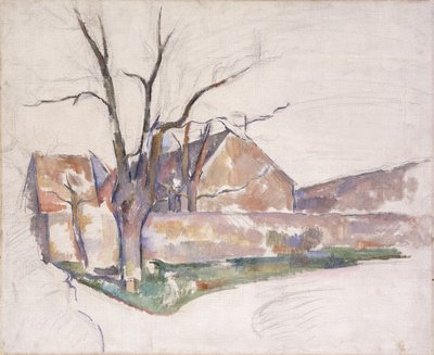 冬の風景、1885年頃 作： Paul Cézanne