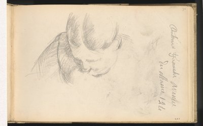 前かがみの女性 作： Paul Cézanne