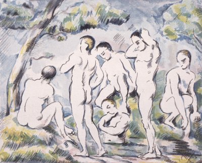 小さな水浴 作： Paul Cézanne, Auguste Clot